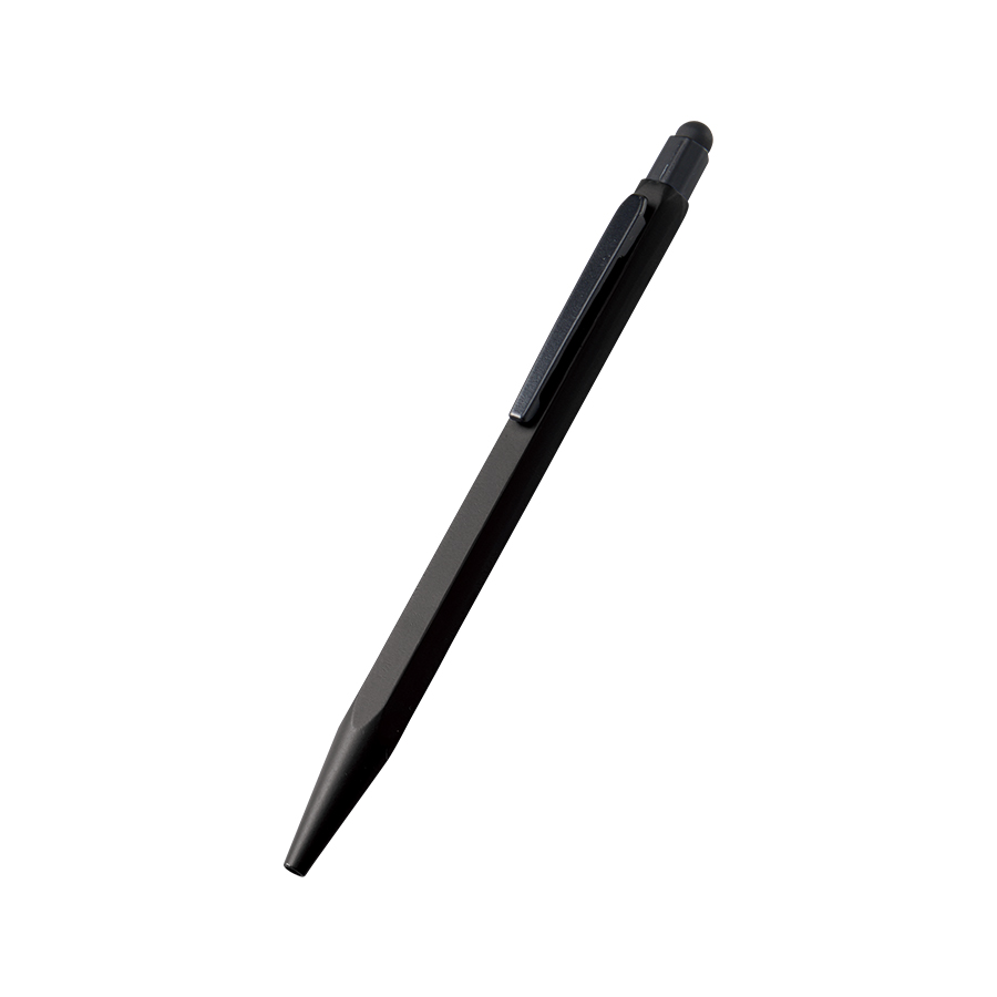 タッチペン付メタル六角ボールペン（再生アルミ）