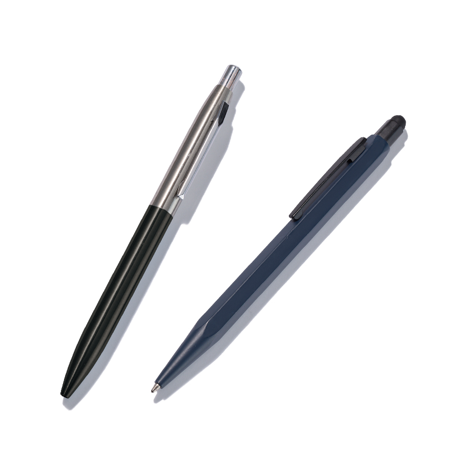 タッチペン付メタル六角ボールペン（再生アルミ）