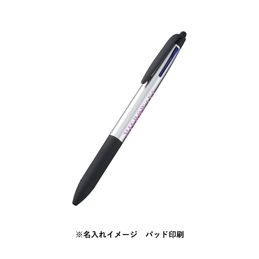 タッチペン付3色ボールペン（再生ABS）