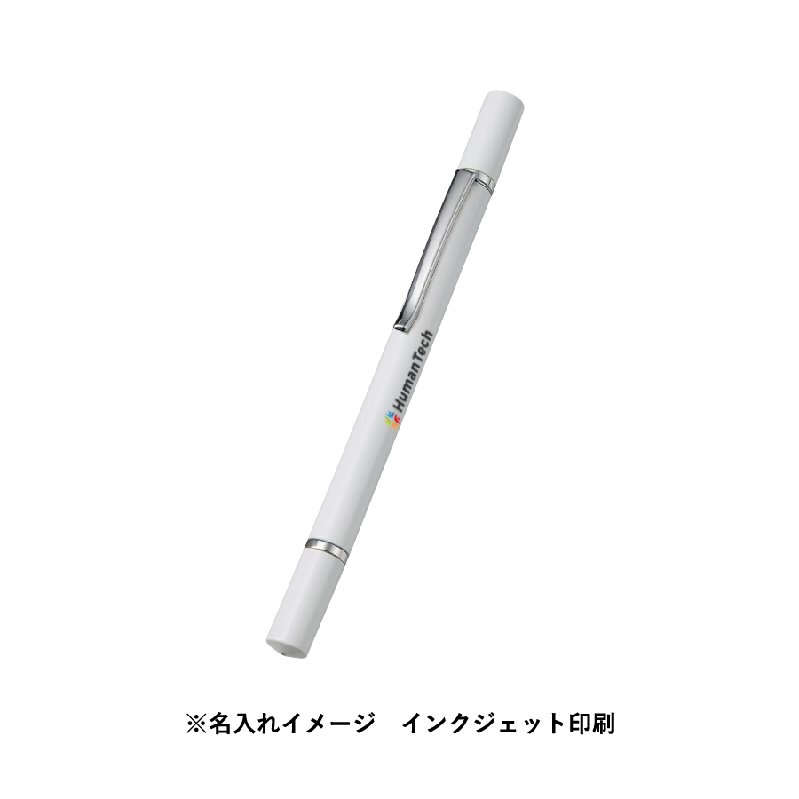 ボールペン付クリアディスク型タッチペン（再生ABS）