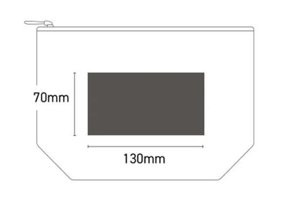 ウォッシャブルペーパーポーチ（白）　Washable Paper Pouch -White-