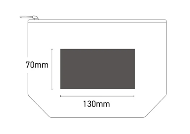 ウォッシャブルペーパーポーチ（黒）　Washable Paper Pouch -Black-