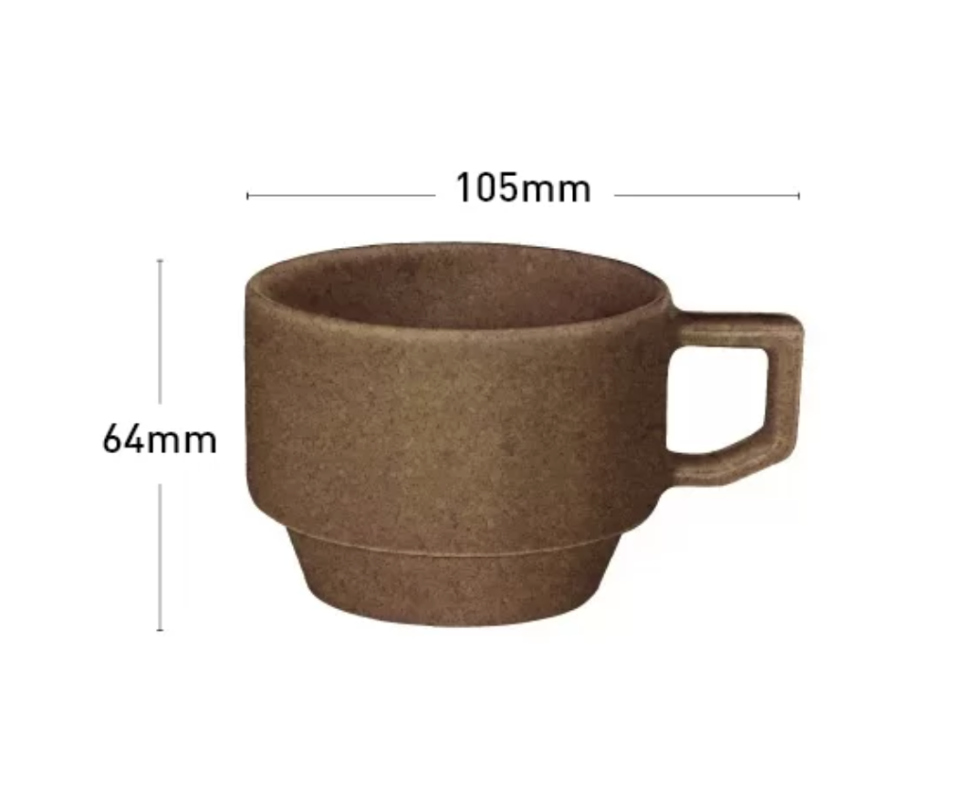 廃棄物再利用スタッキングマグ（籾殻）UP CYCLE Stacking Mug -rice husk-