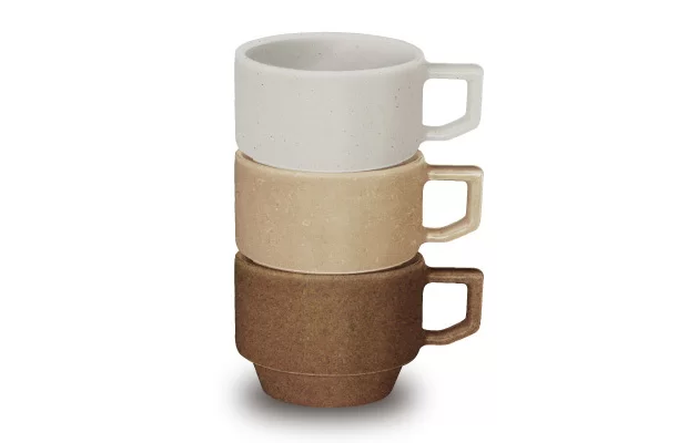 廃棄物再利用スタッキングマグ（籾殻）UP CYCLE Stacking Mug -rice husk-