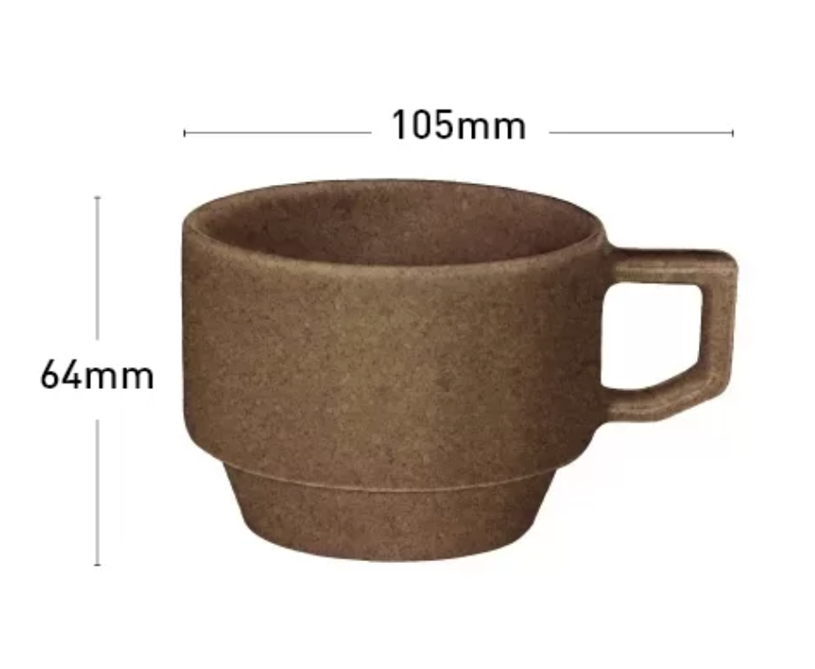 廃棄物再利用スタッキングマグ（帆立殻）　UP CYCLE Stacking Mug -scallop shell-