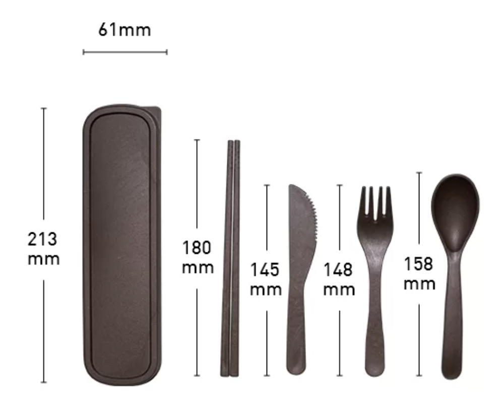 植物由来PLAカトラリーセット　PLA Cutlery Set