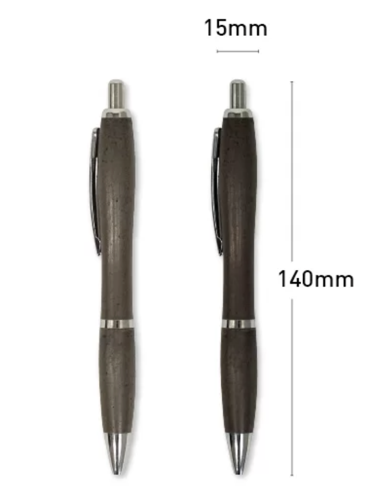 コーヒー粉ボールペン（ブラウン）　Coffee Grounds Ballpen -Brown-