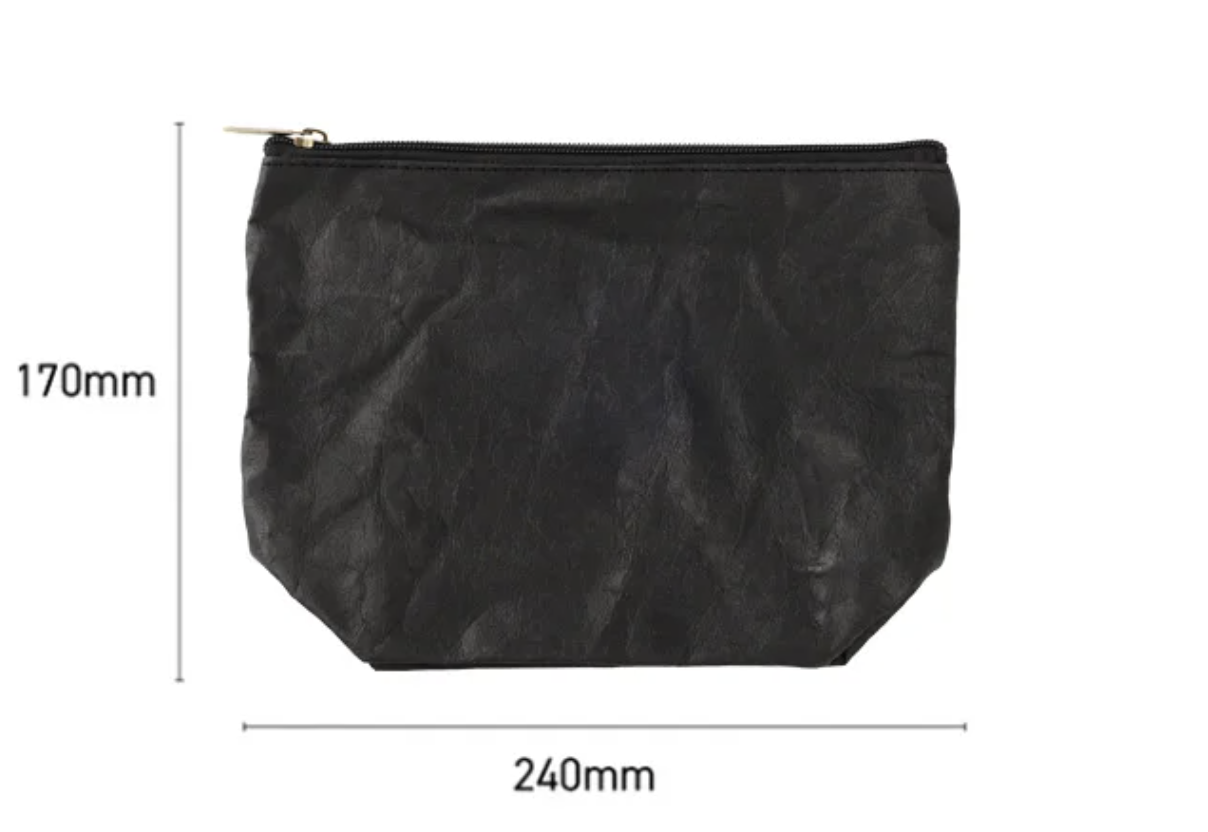 ウォッシャブルペーパーポーチ（白）　Washable Paper Pouch -White-