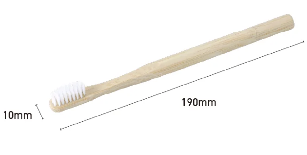 丸手竹歯ブラシ（白）- kintsugi -　SUS Round Handle Bamboo ToothBrush -white- - kintsugi -