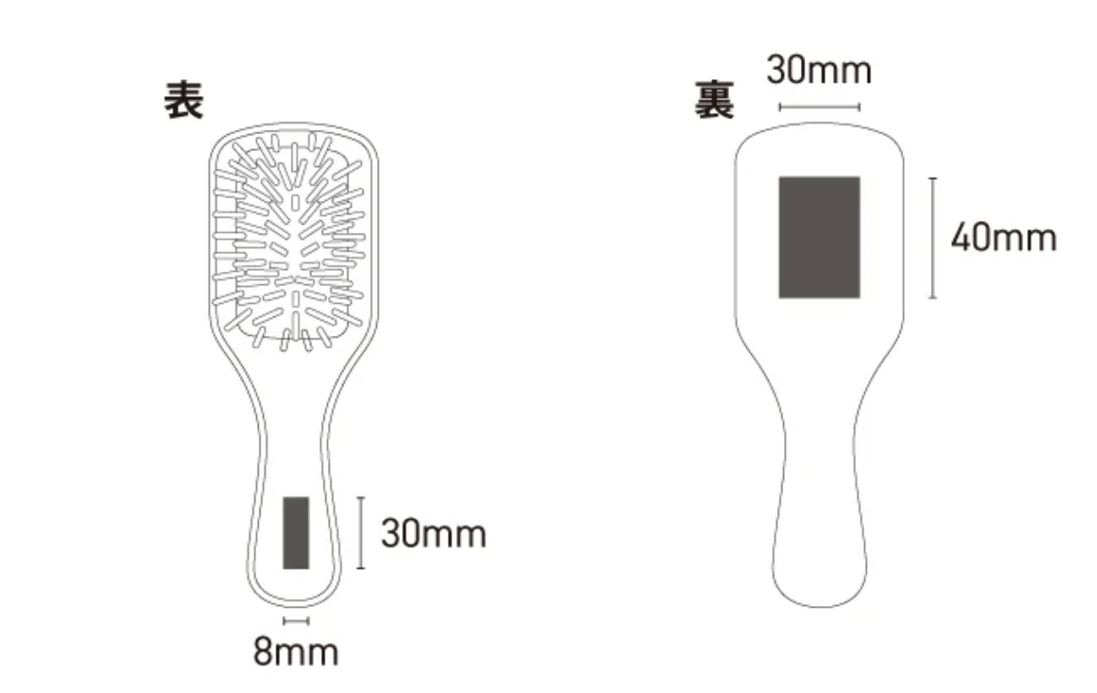竹製パドルブラシ　Bamboo Paddle Brush