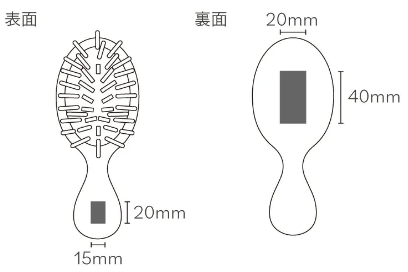 バンブーファイバー配合 クッションブラシ　SUS Bamboo Fiber Cushion Brush