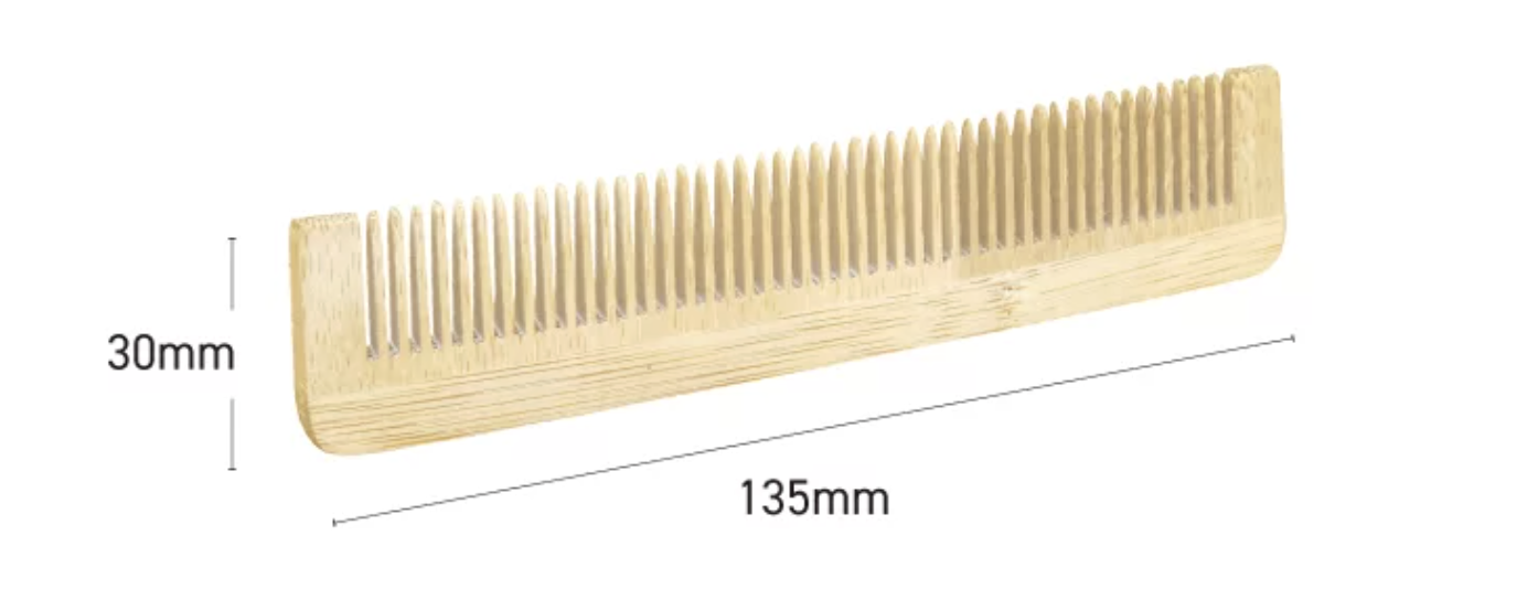 【特注】竹ヘアコーム　SUS organic Hair Comb