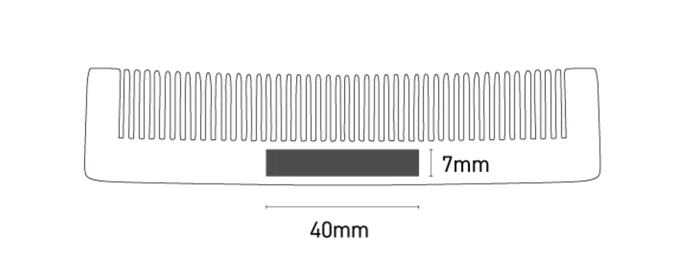 【特注】竹ヘアコーム　SUS organic Hair Comb