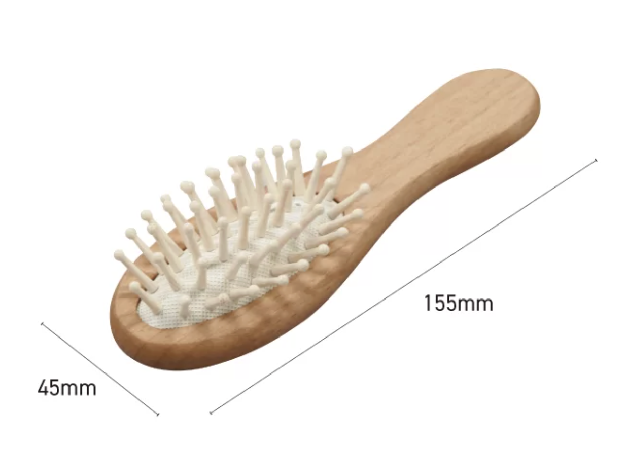 木製ヘアブラシ　SUS Wooden Hair Brush