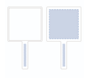 スクエアハンドミラー