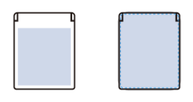 全面印刷できるマットスクエアミラー（M）