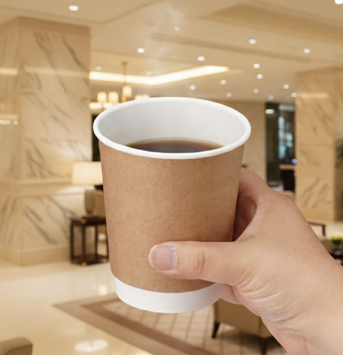 8oz 二重断熱紙コップ 【特注】