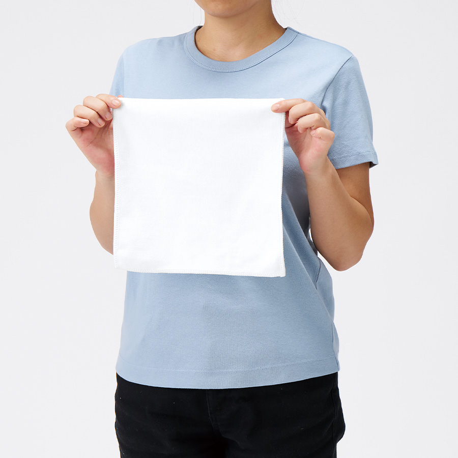 コットンWフェイス　ハンドタオル