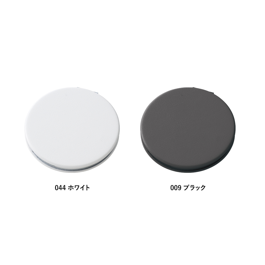 合皮コンパクトミラー　ラウンド