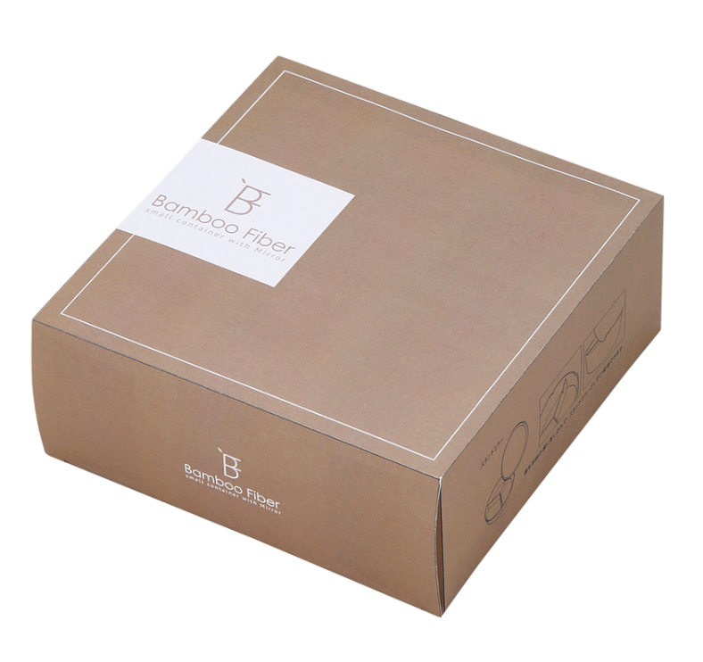 バンブーファイバーミラー付き小物入れ