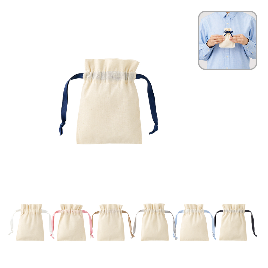 コットンカラーリボン巾着（SS）