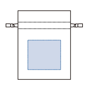 コットンカラーリボン巾着（S）