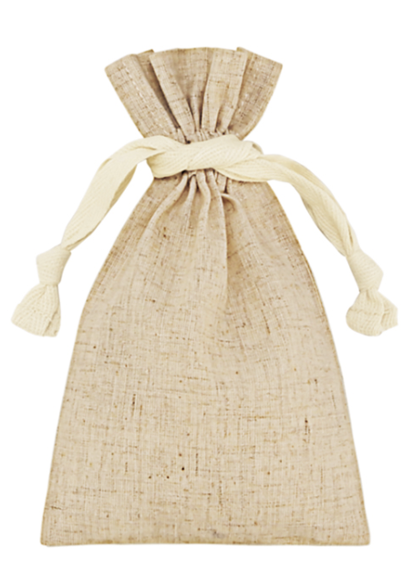 3.5オンス・コットンリネンギフト巾着（XS）