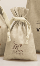 3.5オンス・コットンリネンギフト巾着（XS）