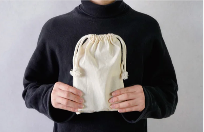 コットン巾着付き男性用アメニティ4点セット　SUS Amenity Set -for MEN- (4-Piece)