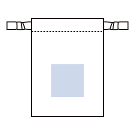 スウェード風巾着（S）