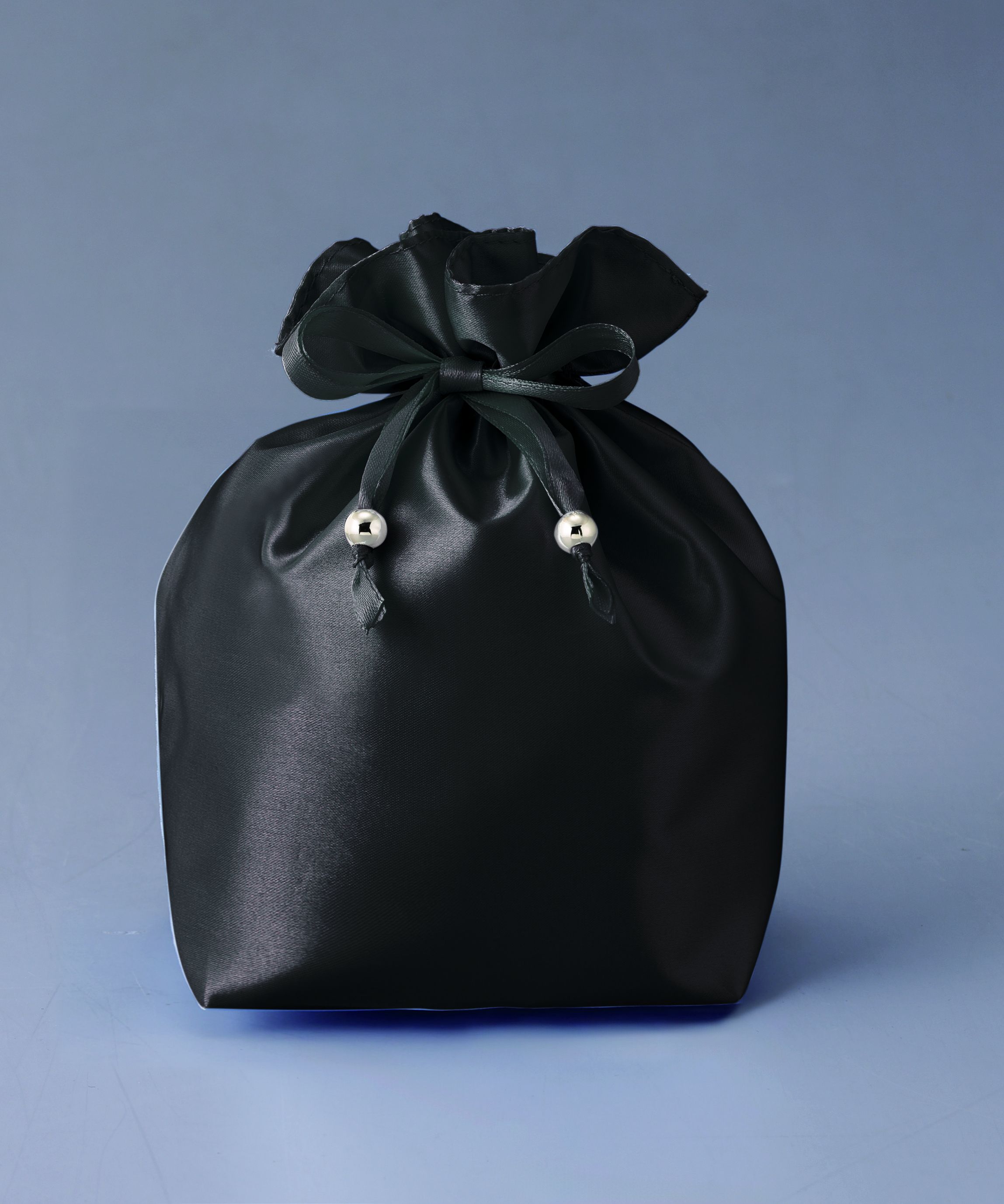 サテンキューブ巾着