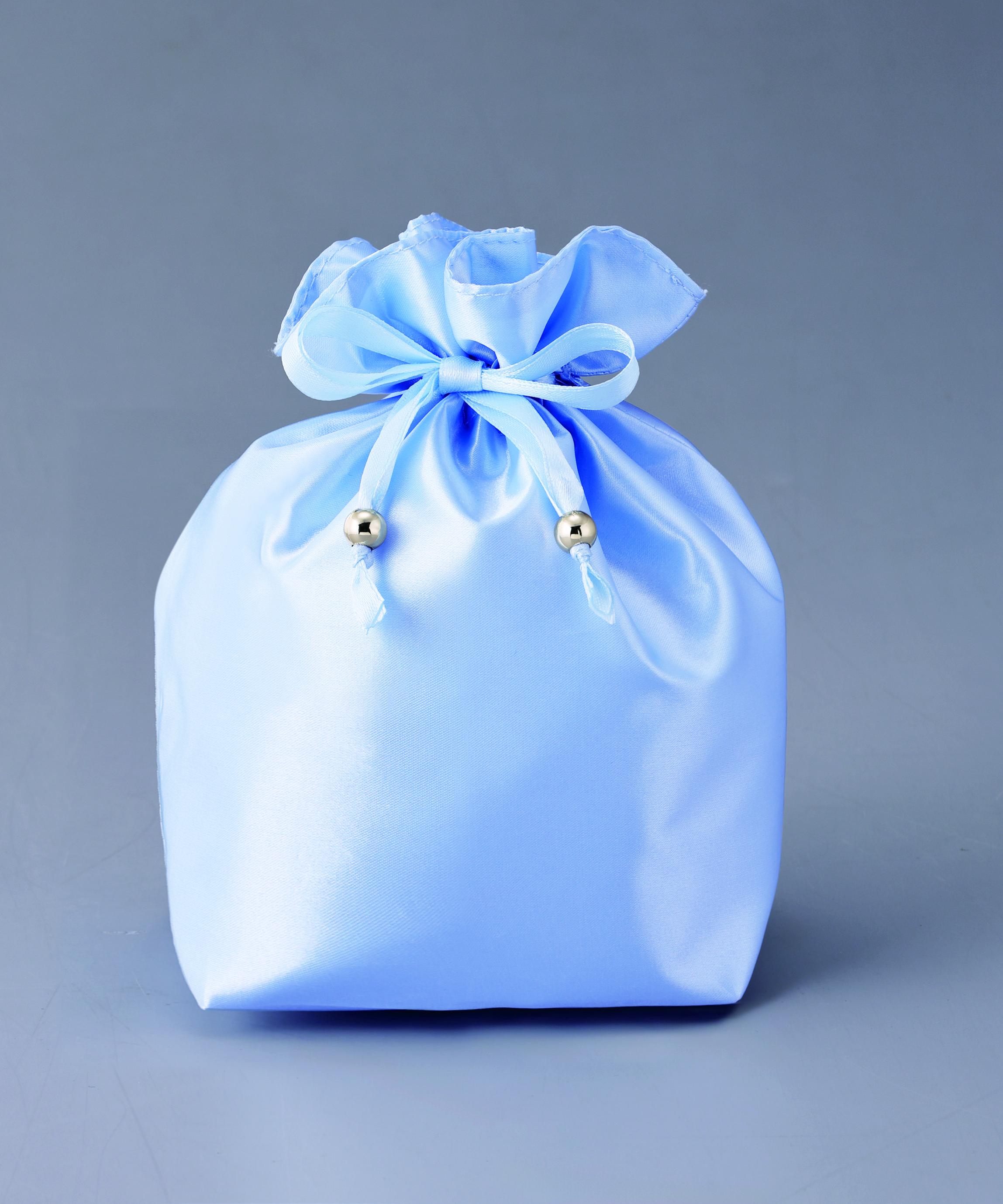 サテンキューブ巾着