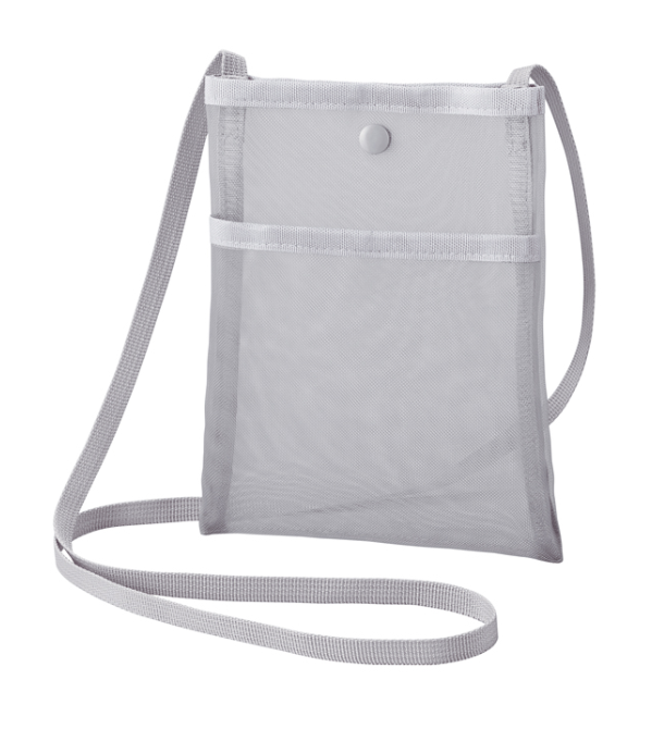 フロントポケット付きメッシュサコッシュ