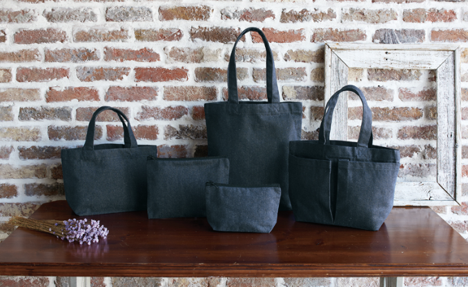 リサイクルデニムランチトート（マチ付）