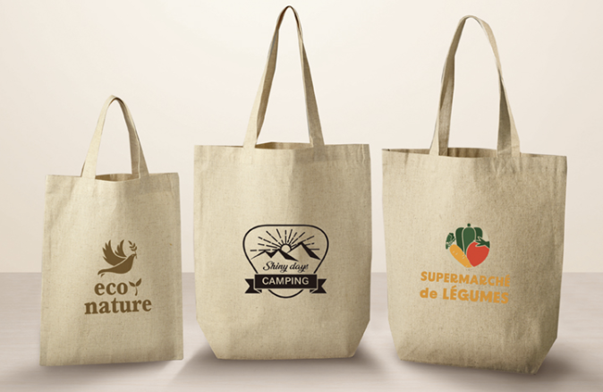 5オンス・コットンリネンビッグトート（マチ付）