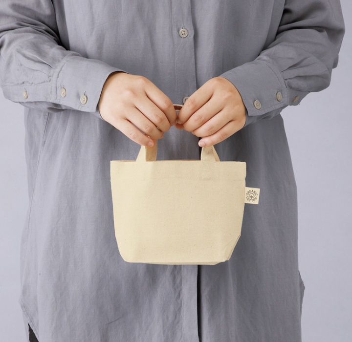 5オンス オーガニックコットンミニトート（マチ付）