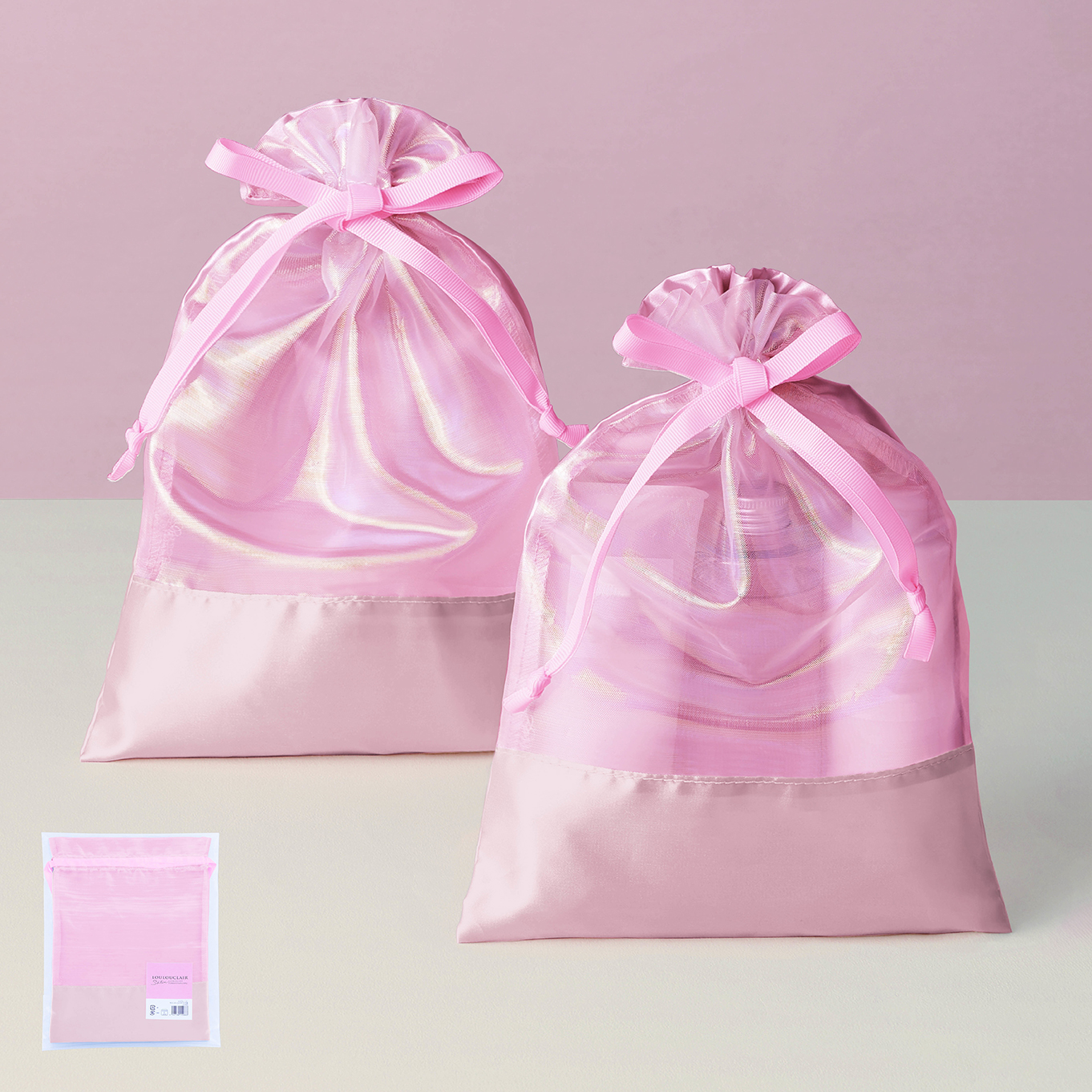 サテンオーロラギフト巾着