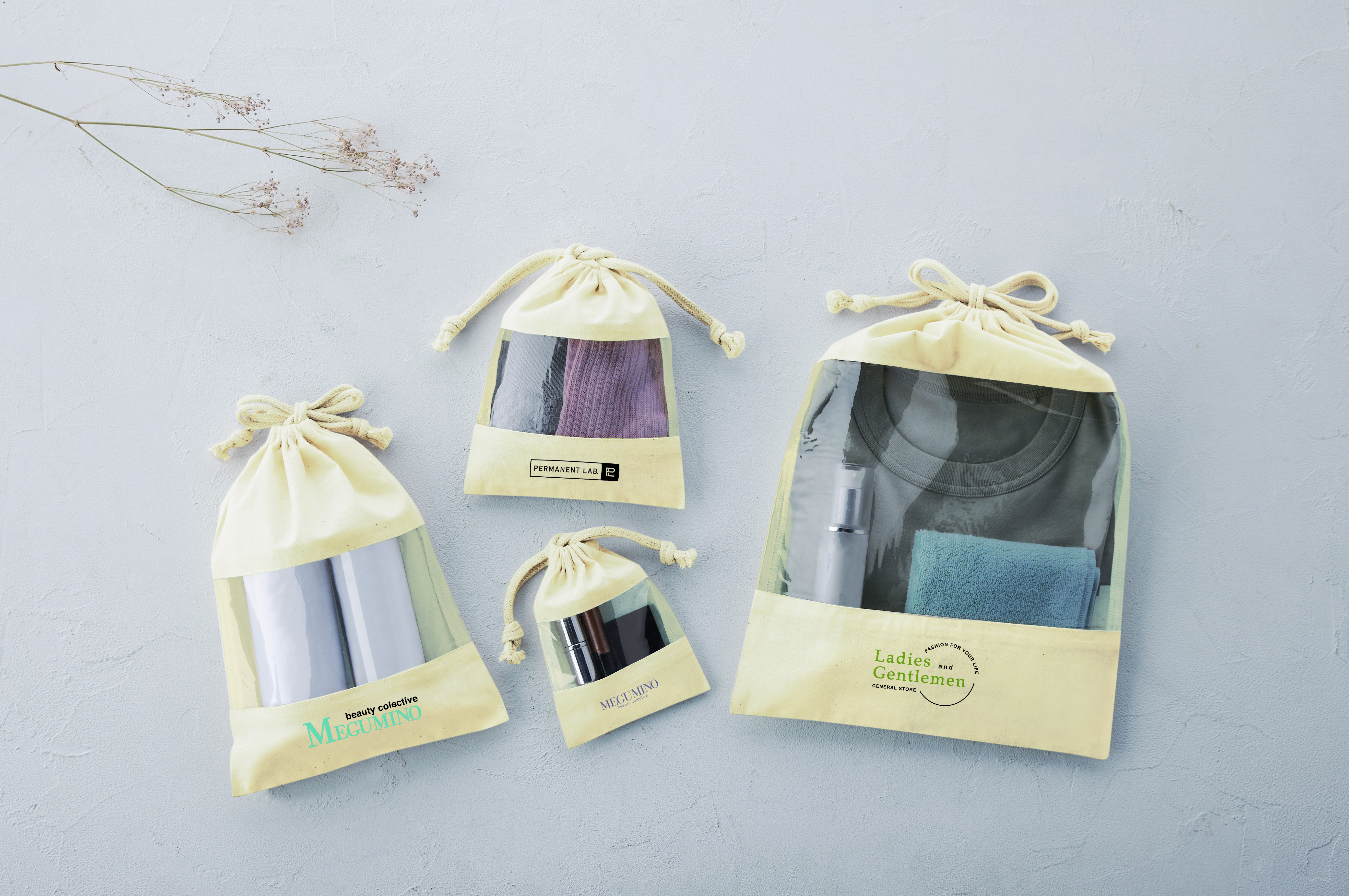 コットンクリアギフト巾着（S）