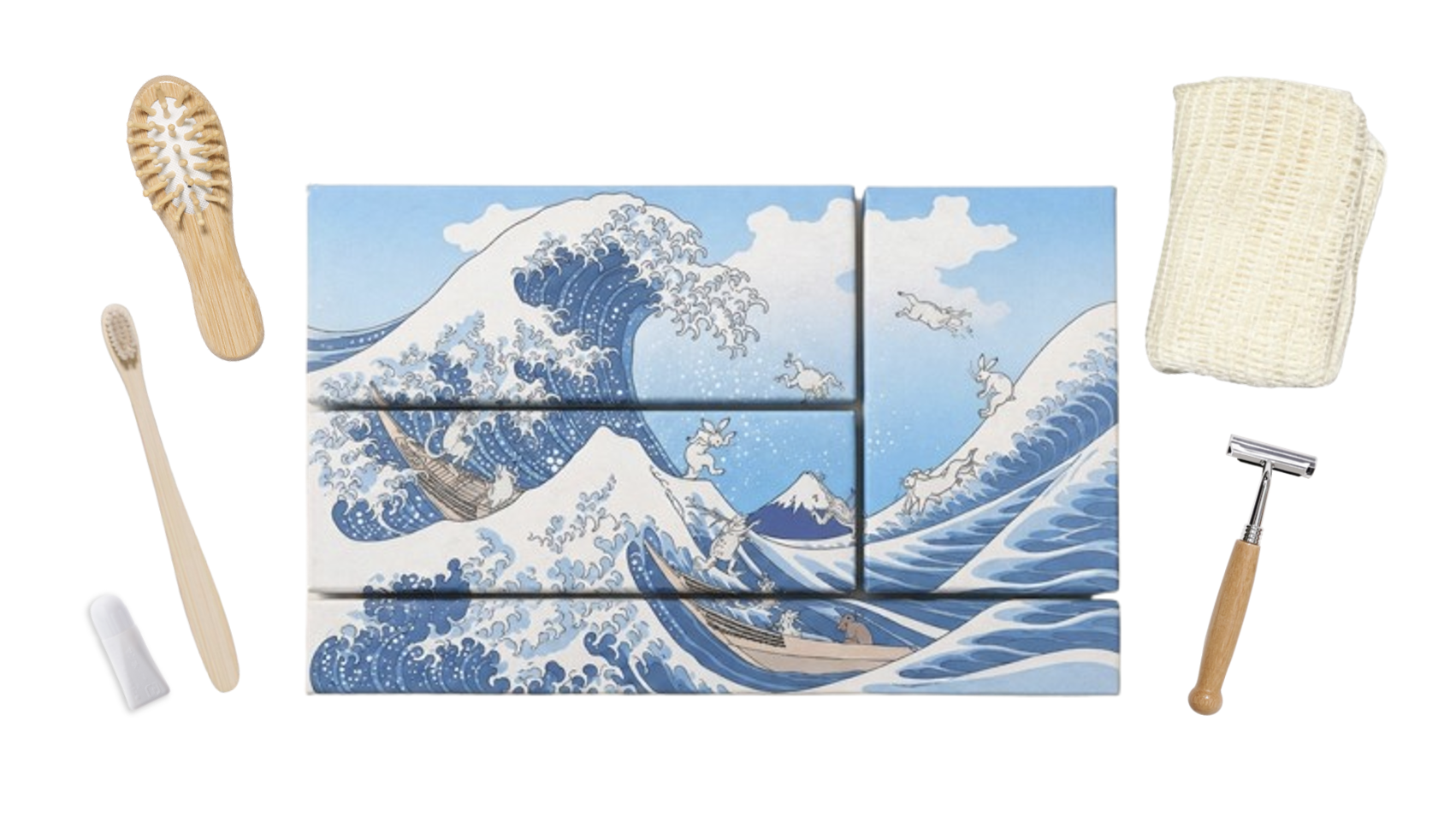 【特注】絵になるアメニティ（人気4点セット）　Art puzzle amenity set