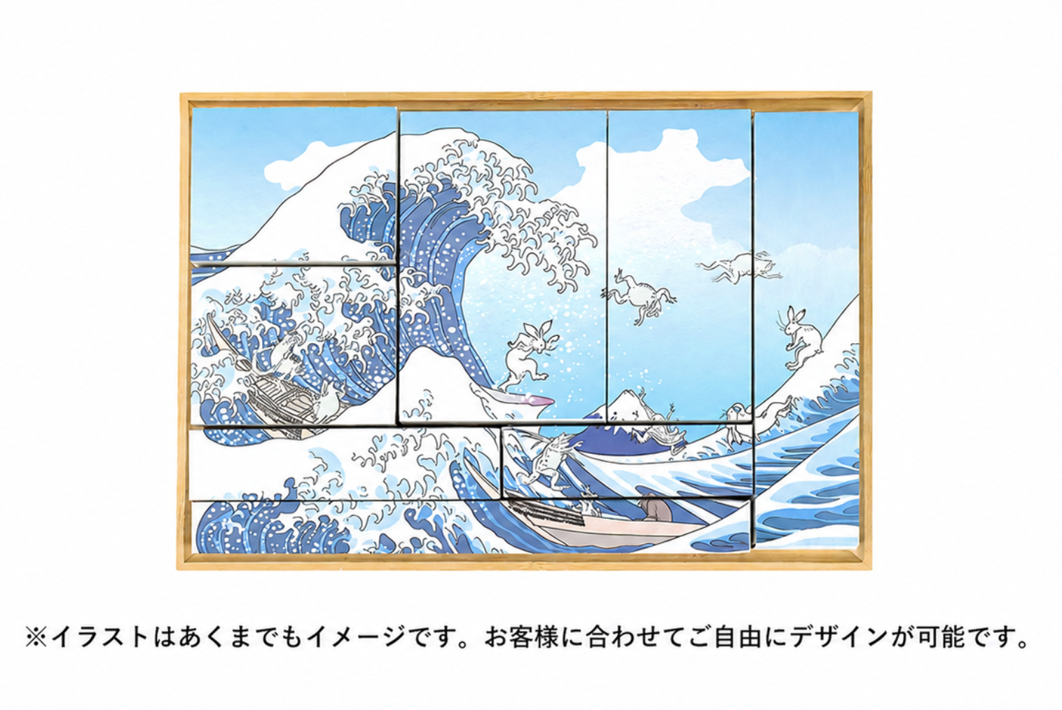 【特注】絵になるアメニティ（人気4点セット）　Art puzzle amenity set