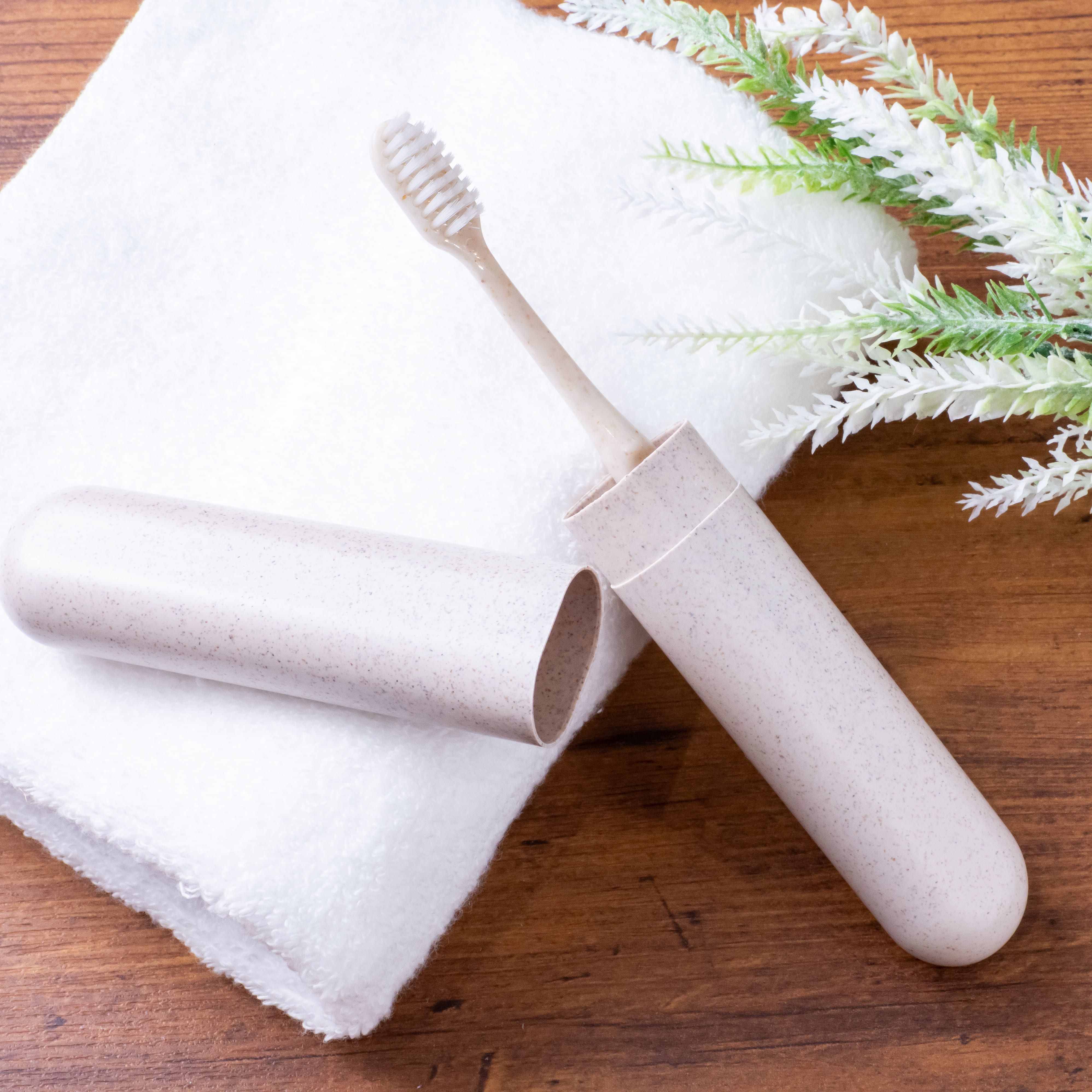 もみ殻由来 歯ブラシケース　SUS Husk Tooth Brush  Case