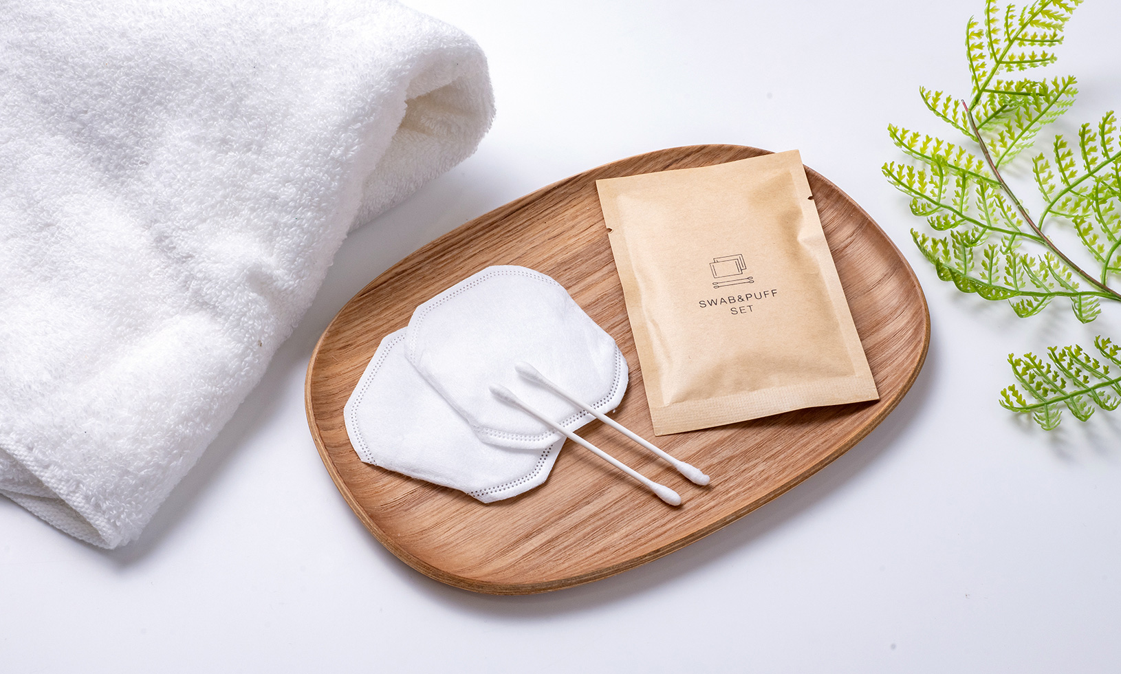 綿棒&コットンセット（紙袋タイプ）　ECO Swab&Puff Set -Bag Type-