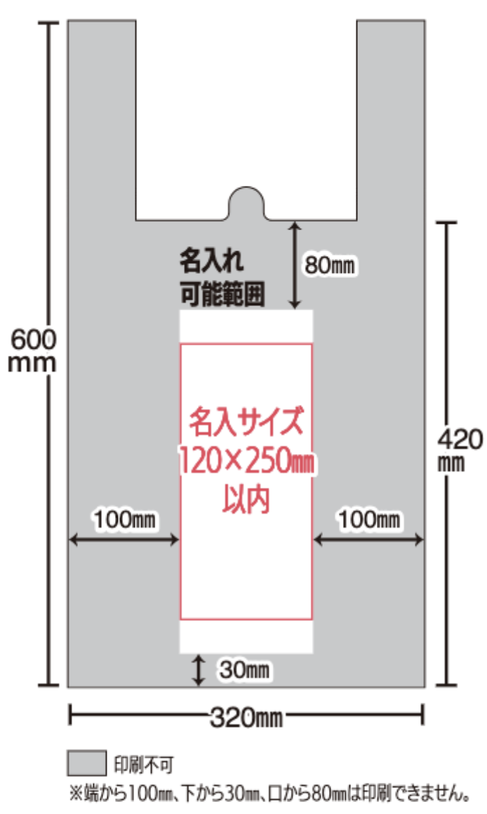 不織布レジバッグ（白）大サイズ