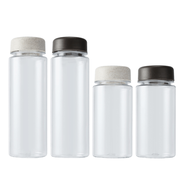 麦わら再利用 クリアボトル（350ml）　Straw Reuse Clear Bottle -350ml-