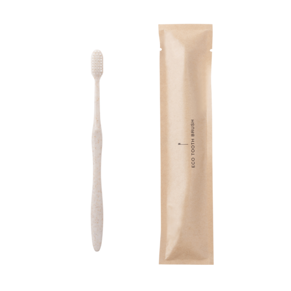 もみ殻由来 歯ブラシ（袋タイプ）　ECO Tooth Brush -Bag Type-