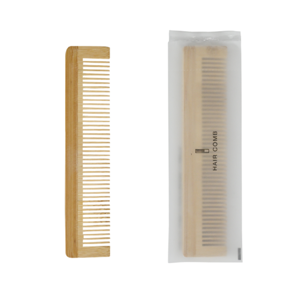 竹ヘアコーム（袋タイプ）　SUS organic Hair Comb -Bag Type-