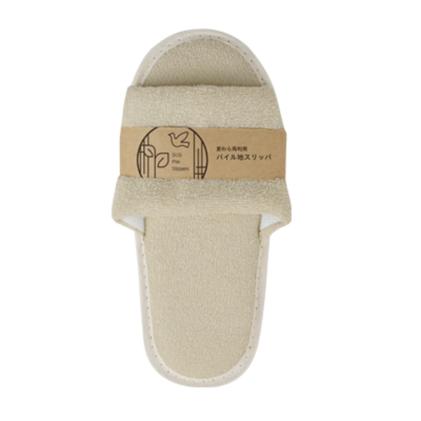麦わら再利用 パイル地スリッパ（こども用）　SUS Pile Slippers-for KIDS-