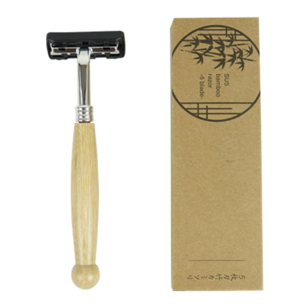 5枚刃竹カミソリ　SUS Bamboo Razor-5 Blade-