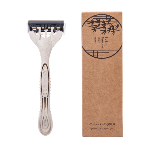 バンブーファイバー配合 5枚刃カミソリ　SUS Bamboo Fiber Razor