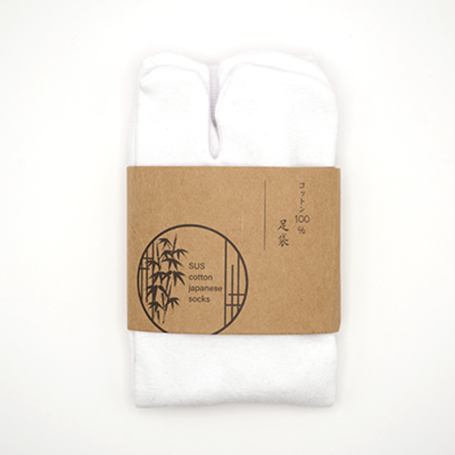 コットン足袋（白）　SUS Cotton Japanese Socks -White-